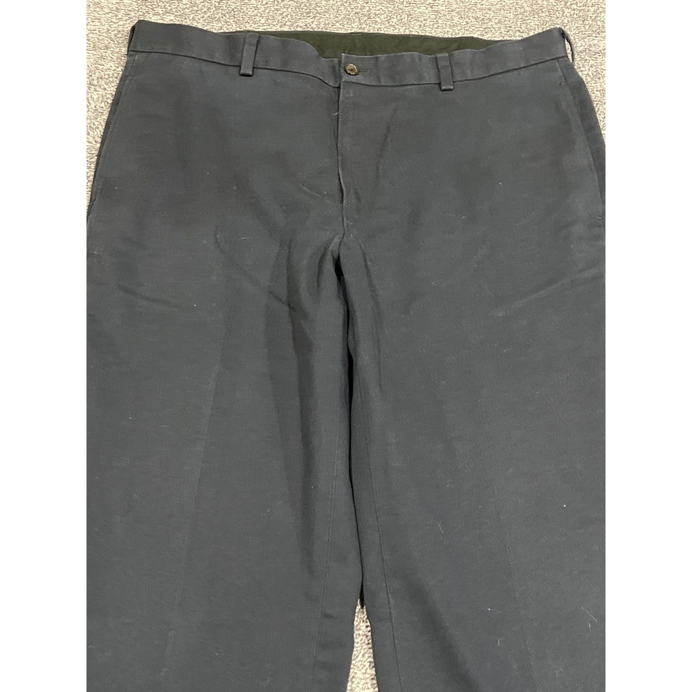Brooks Brothers 346 Advantage Chino Clark Pants Mens 37x30 Navy Blue Cotton